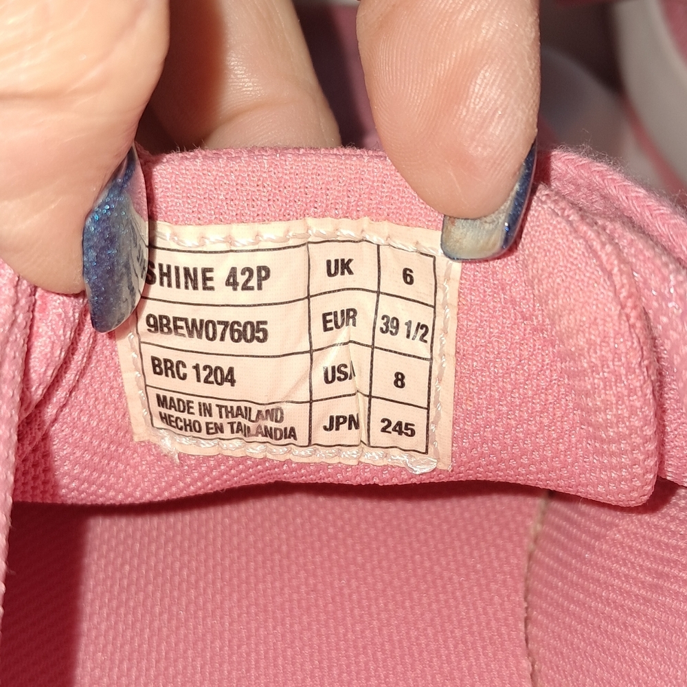 Lacoste Womens Pink Canvas Sneakers Sz 8 LIKE NEW! - Picture 12 of 14